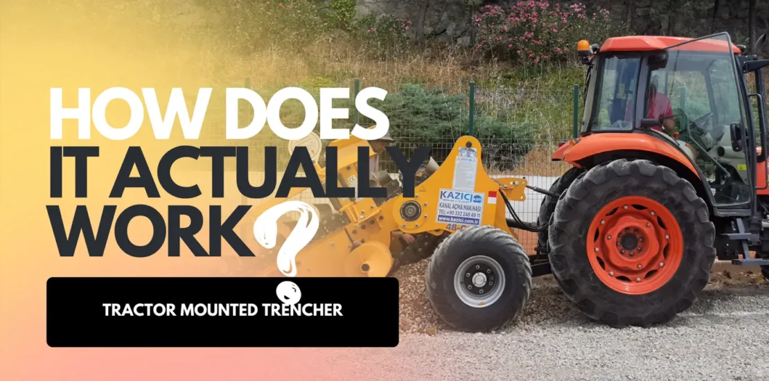 tractor mounted trencher how does it actually work
