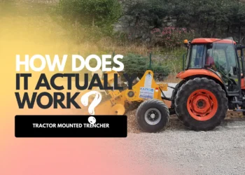 tractor mounted trencher how does it actually work