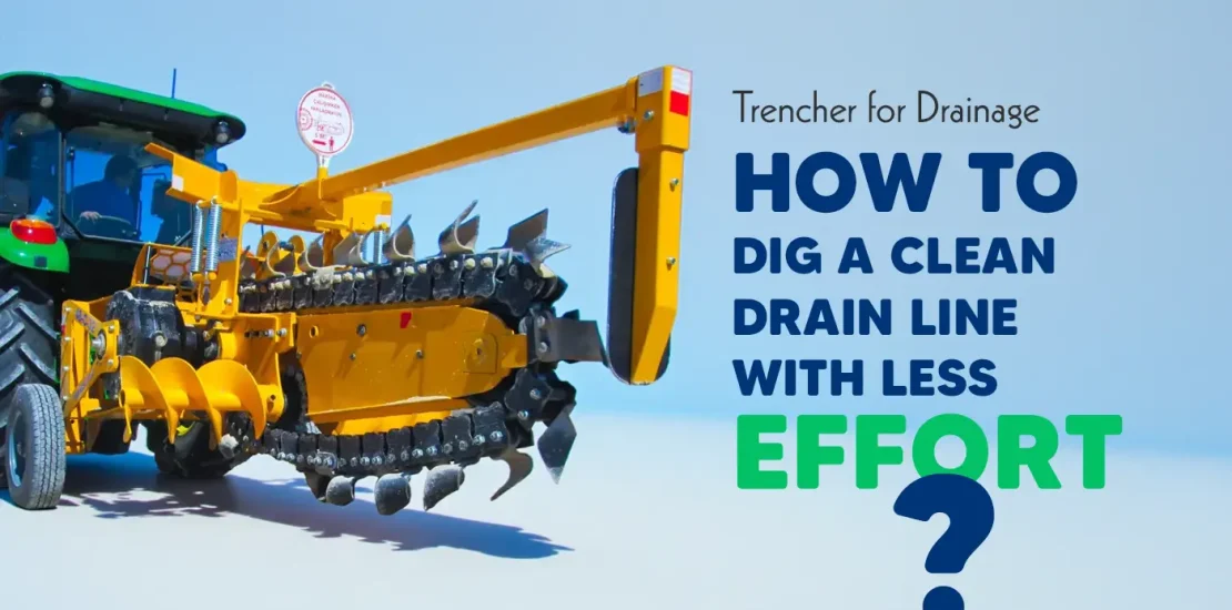 trencher for drainage
