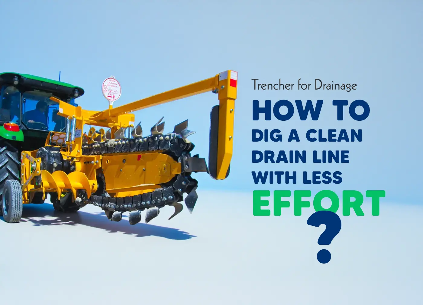 trencher for drainage trencher for drainage