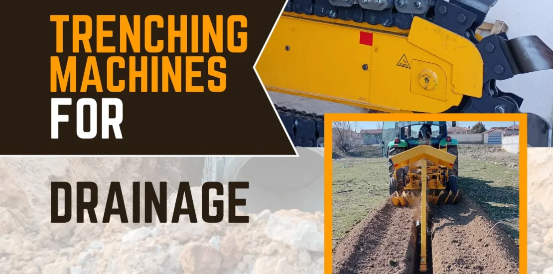 trenching machine for drainage