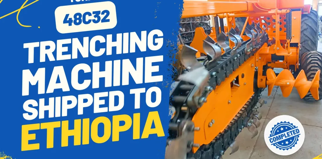 48C32 Crawler Trenching Machine Shipped to Ethiopia