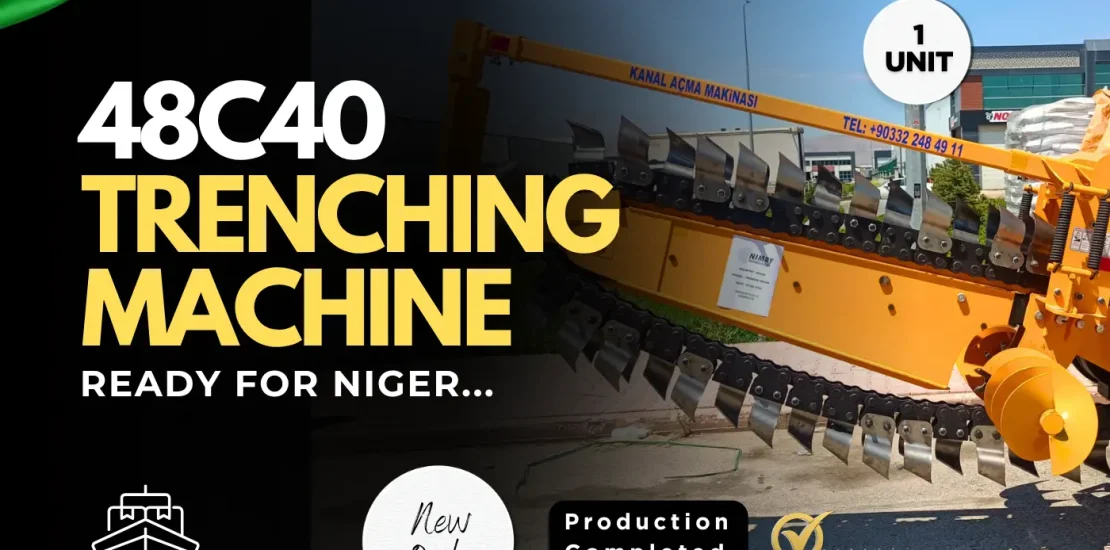 48c40 trenching machine ready for shipment