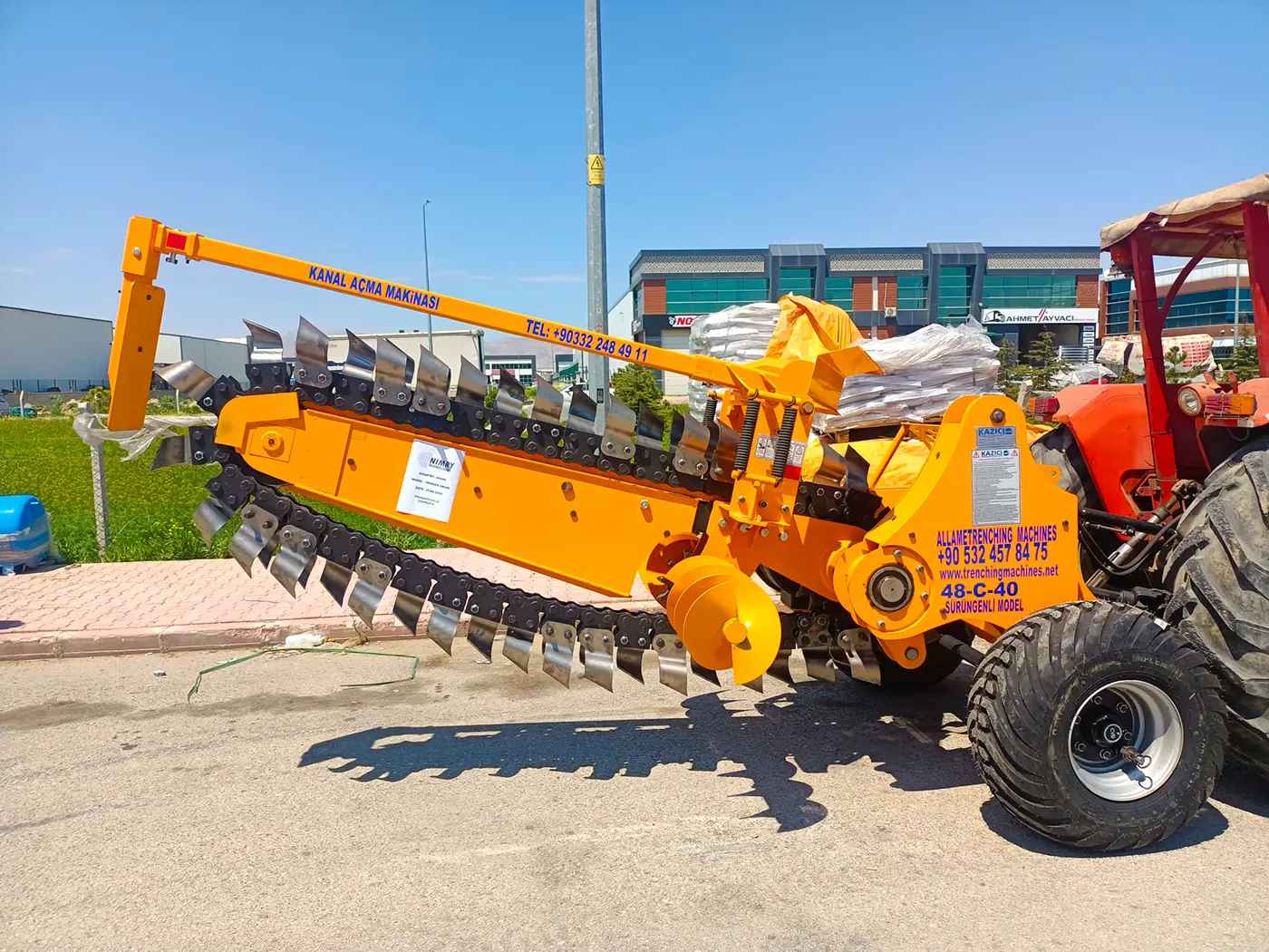 48c40 trenching machine ready for shipment