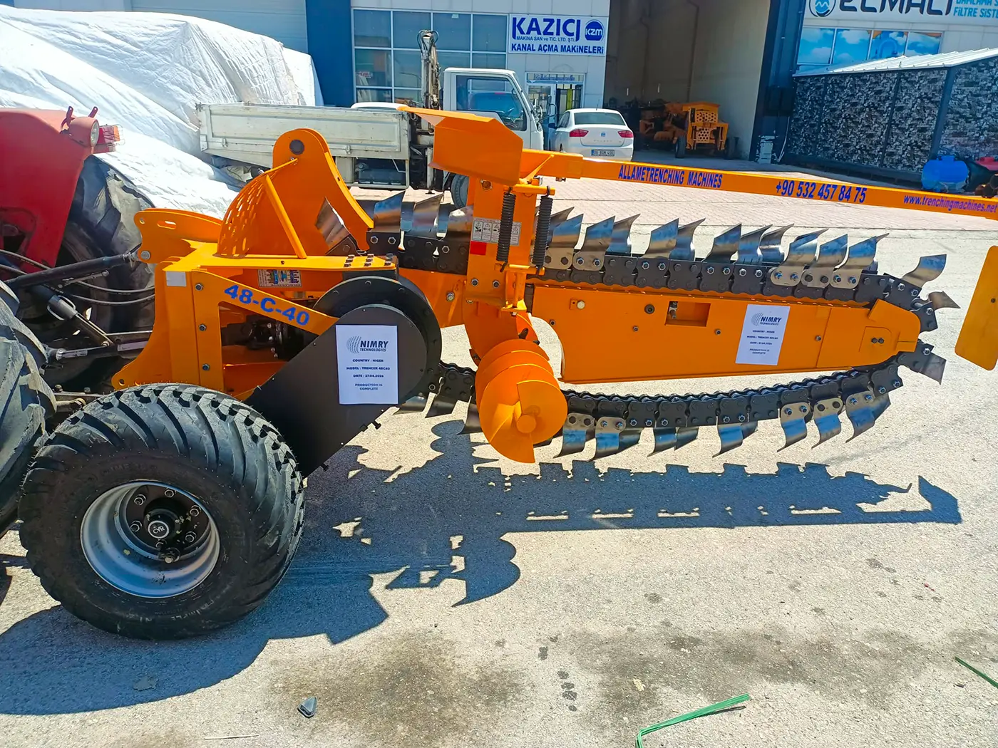 48c40 trenching machine ready for shipment