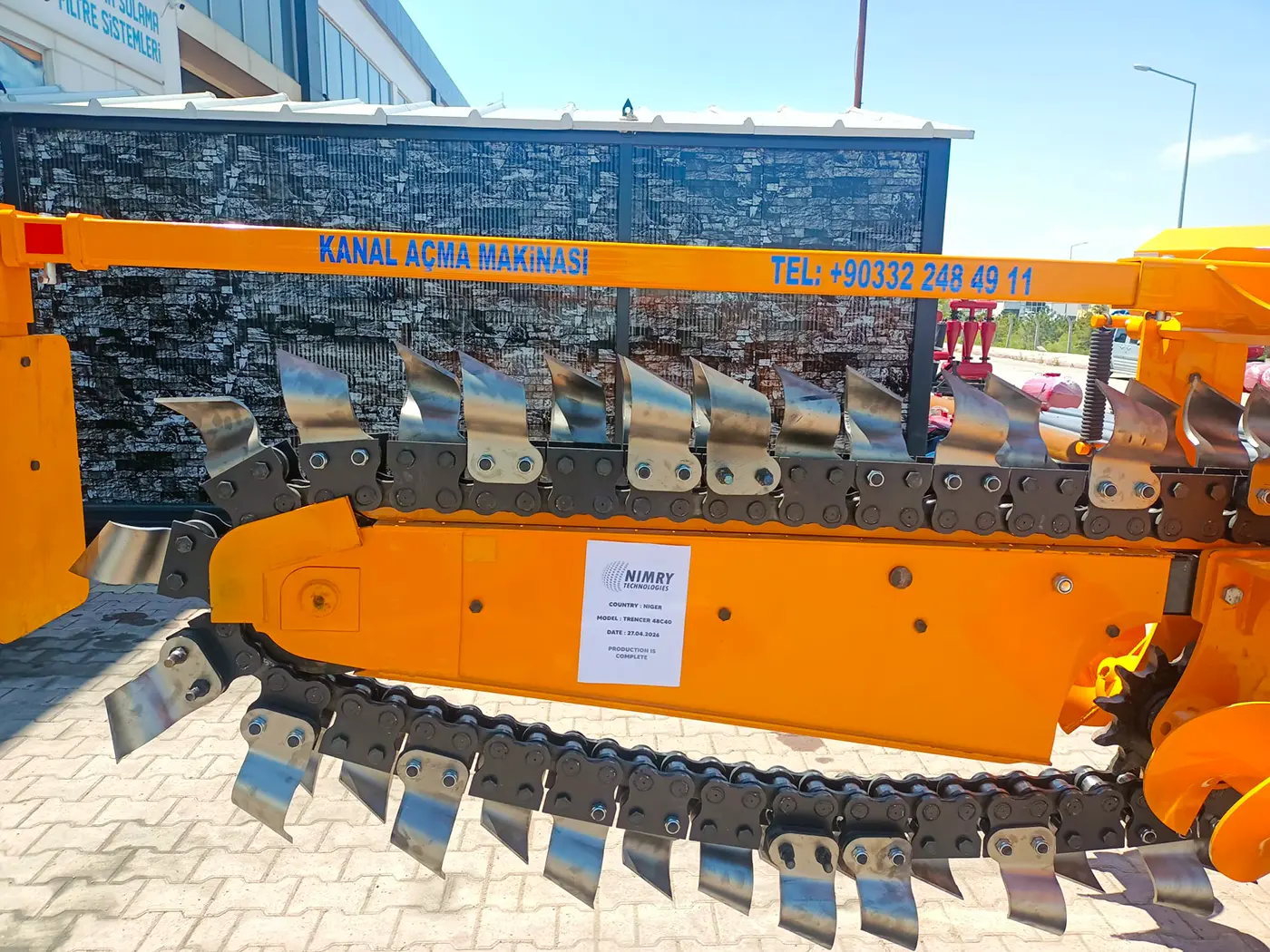 48c40 trenching machine ready for shipment