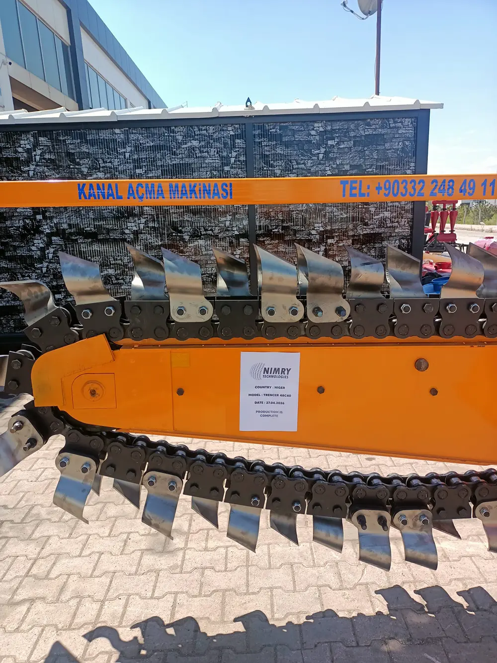 48c40 trenching machine ready for shipment