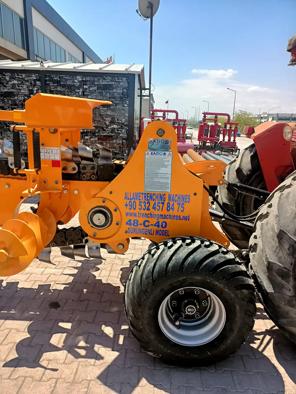 48c40 trenching machine ready for shipment